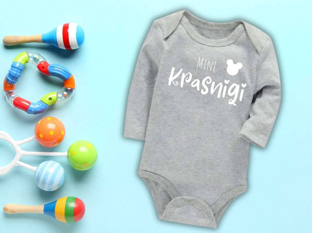 Personalisierbarer Babybody langarm