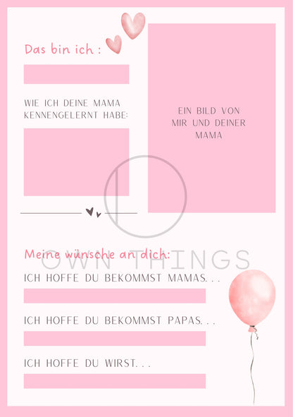 Babyparty Spiel rosa