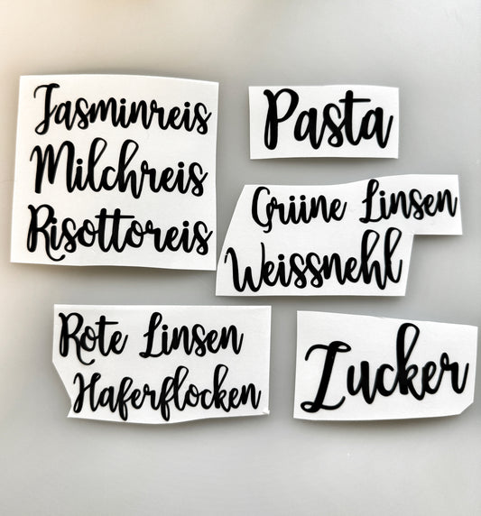 Personalisierbare Labels