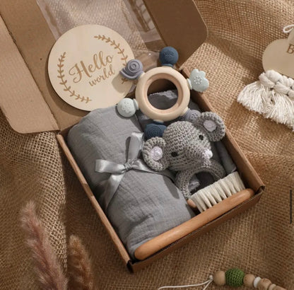 Coffret cadeau naissance éléphant 