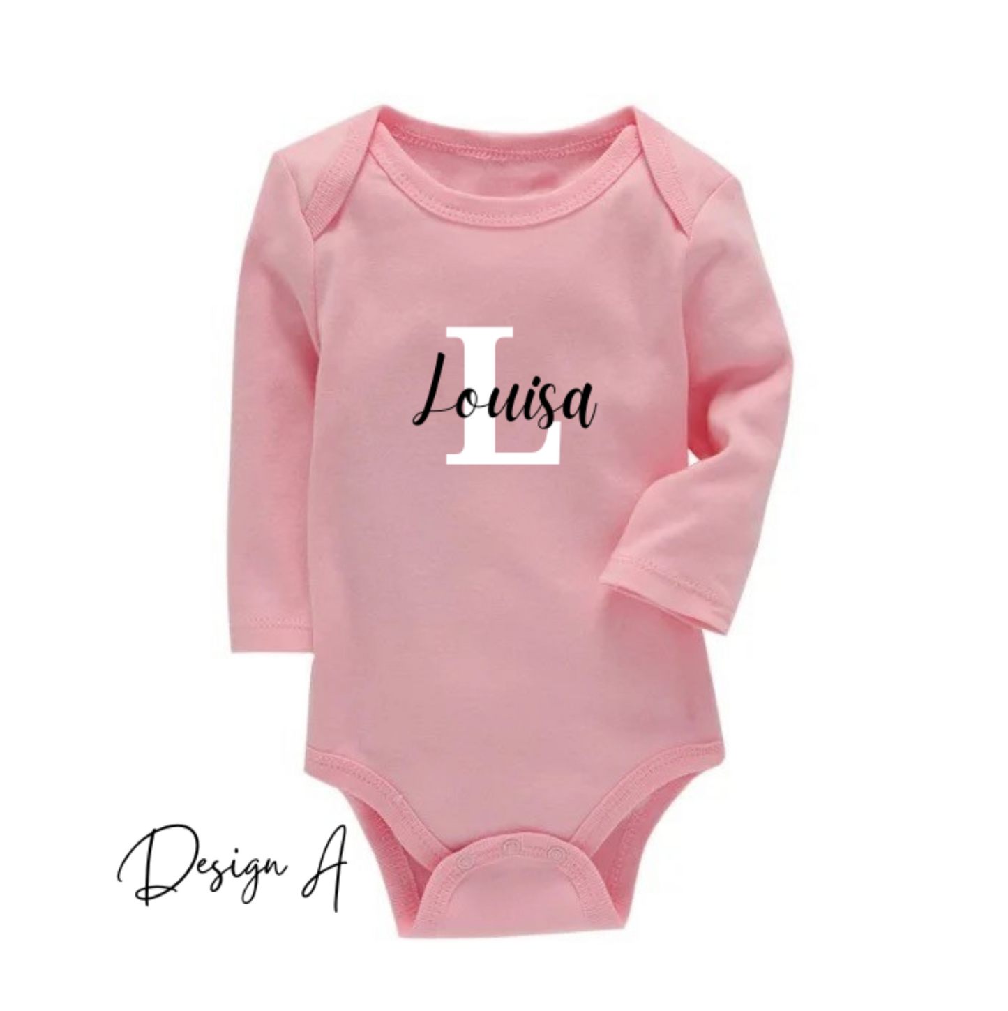 Personalisierbarer Babybody langarm