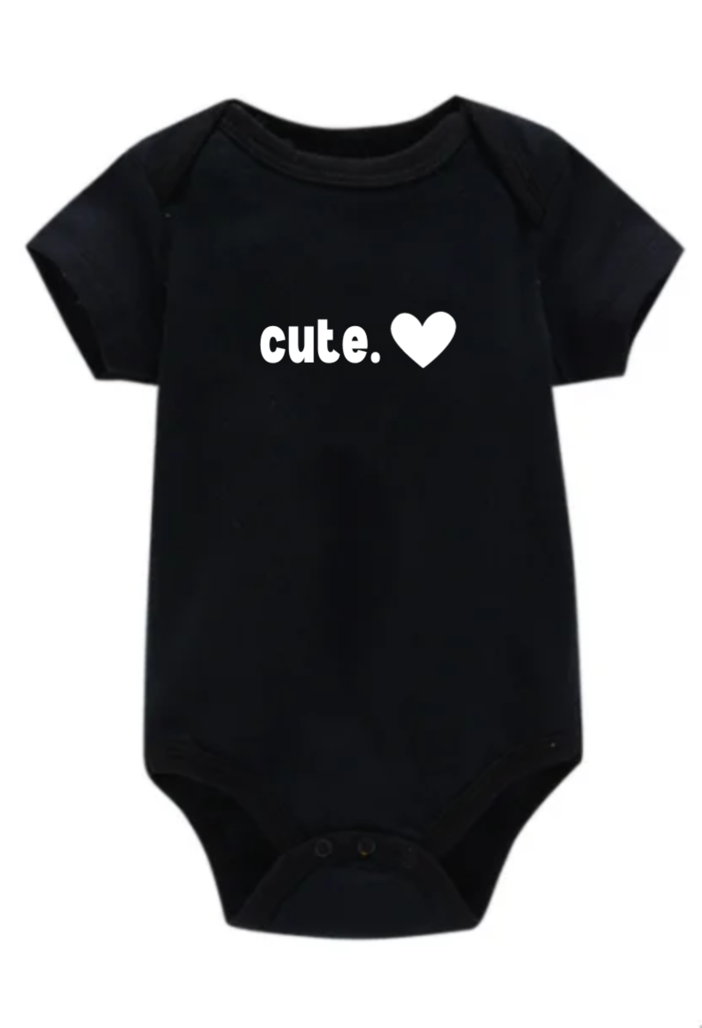 Personalizable baby bodysuit short sleeve