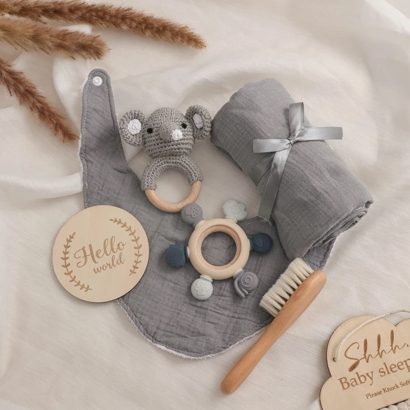 Newborn gift box set elephant 