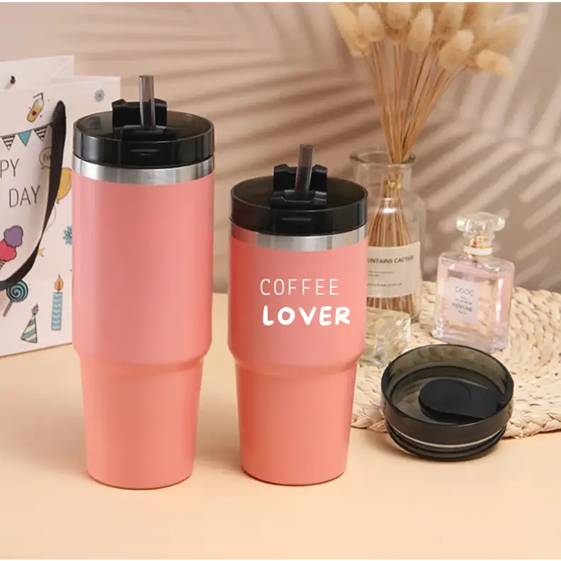 Personalisierbarer Thermosbecher - rosa - Accessoires